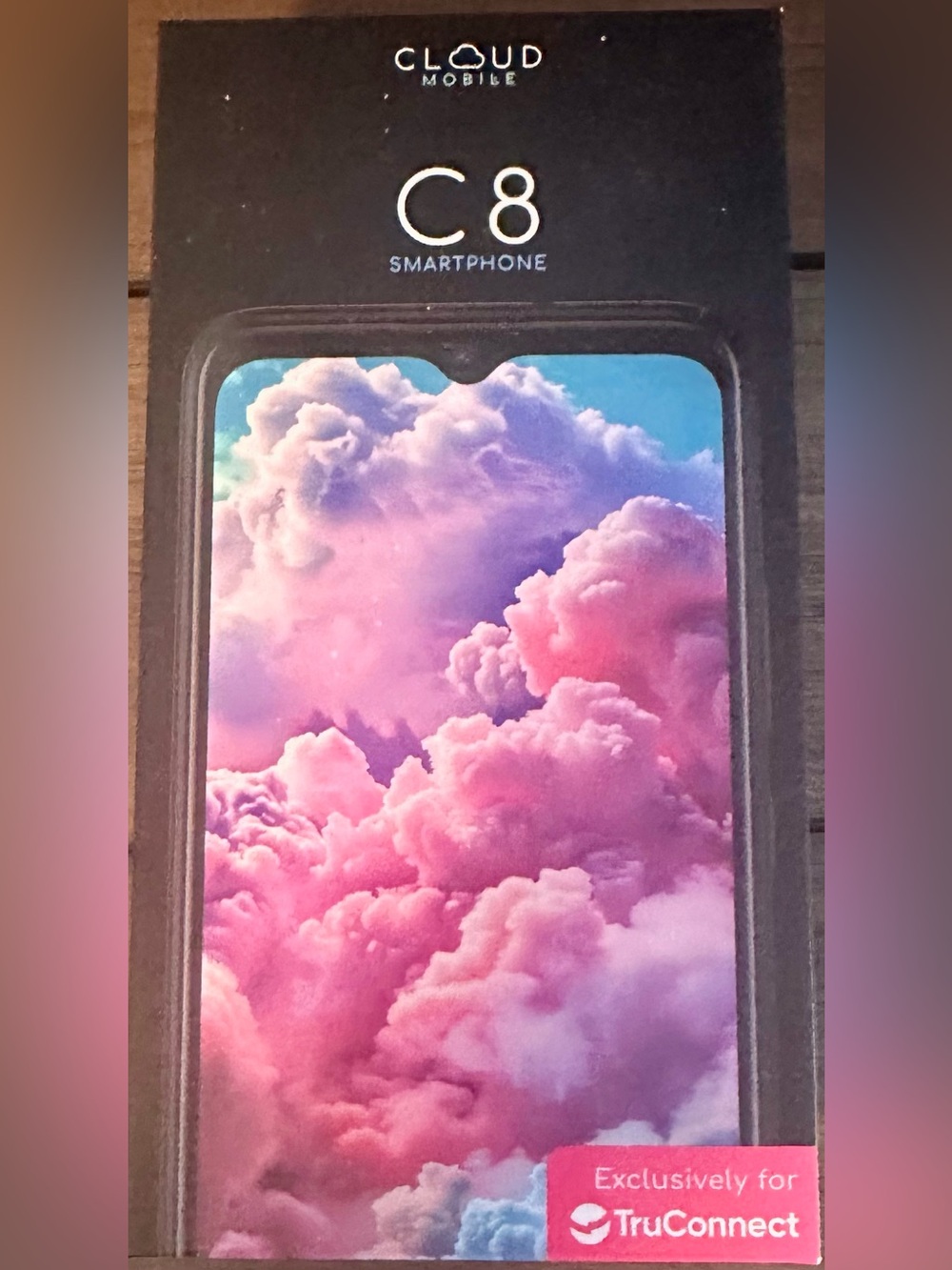 Cloud Mobile Stratus C8 Smartphone-Black New!